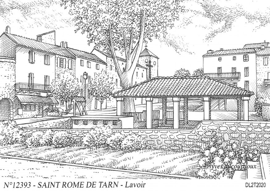 N 12393 - ST ROME DE TARN - lavoir